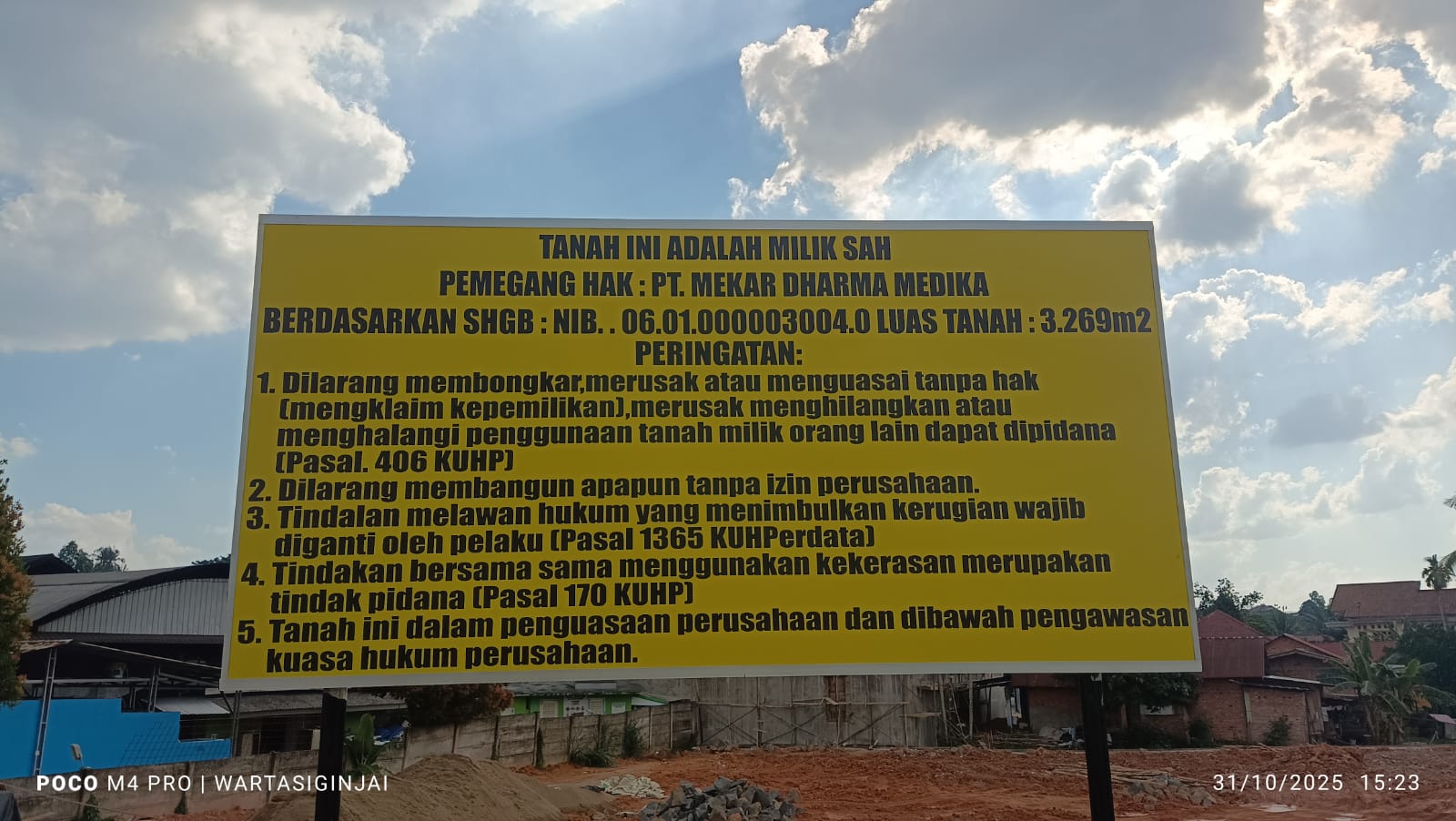 BPN SELIDIKI WARKAH PALSU, RS MITRA PASANG PLANG ANCAMAN; Ahli Waris: “KAMI AKAN KOSONGKAN GEDUNG KALIAN SECARA PAKSA!”