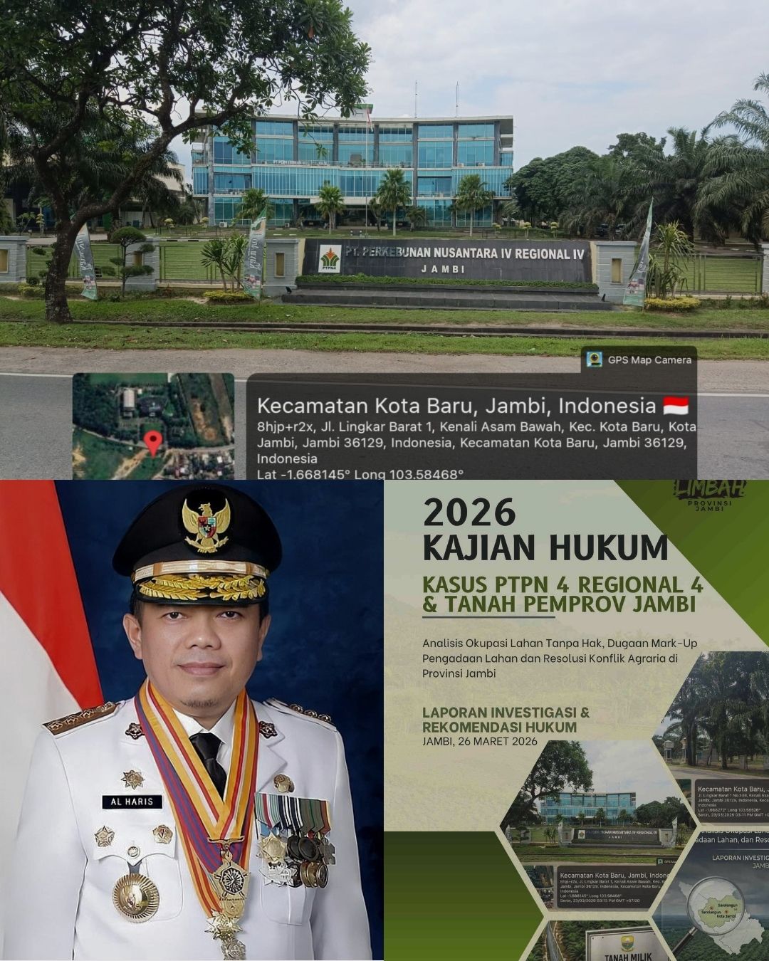 Aset 1,9 Hektar Dikuasai PTPN IV Tanpa Hak, L.I.M.B.A.H. Pertanyakan Sikap “Bisu” Pemprov Jambi dan Ketegasan Gubernur Al Haris!