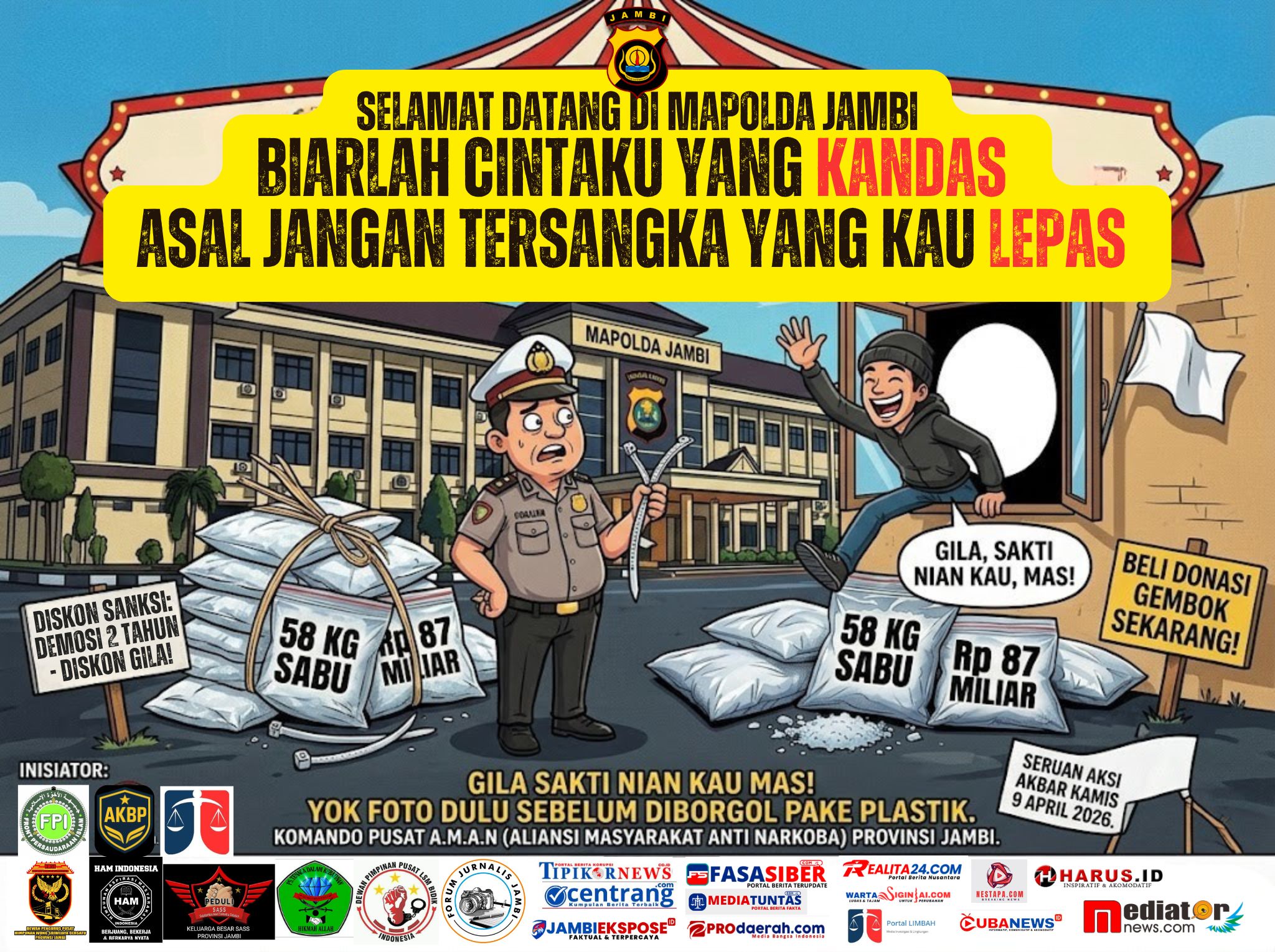 Jenguk Institusi yang Sedang ‘Sakit Parah’, Sore Ini Habib Syukri Resepkan Dzikir dan Doa Taubat untuk Mapolda Jambi