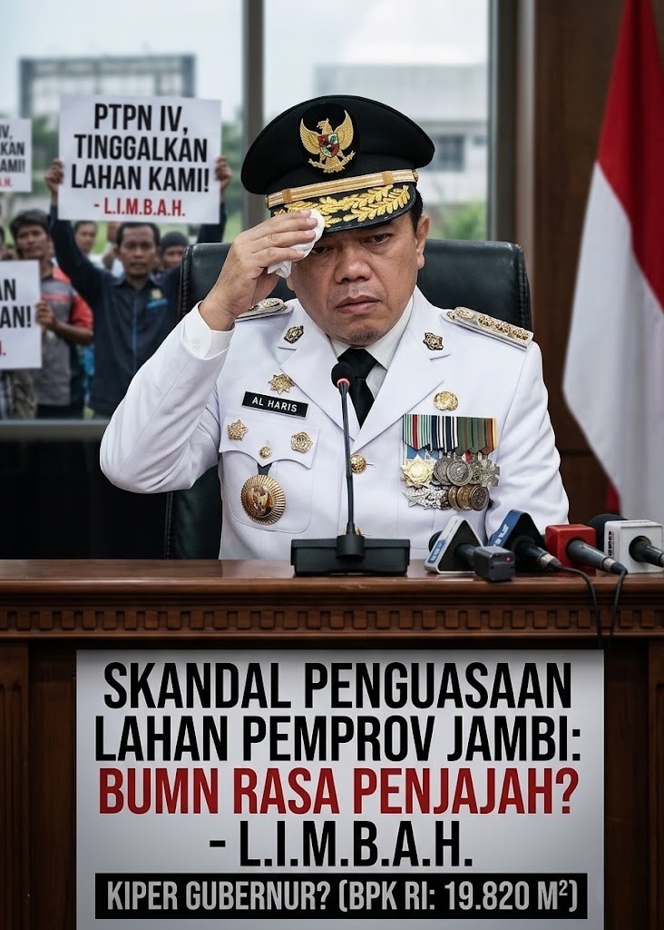 BUMN Rasa Penjajah! L.I.M.B.A.H. Bongkar Skandal Okupasi Lahan Jambi oleh PTPN IV: Di Mana Nyali Gubernur?