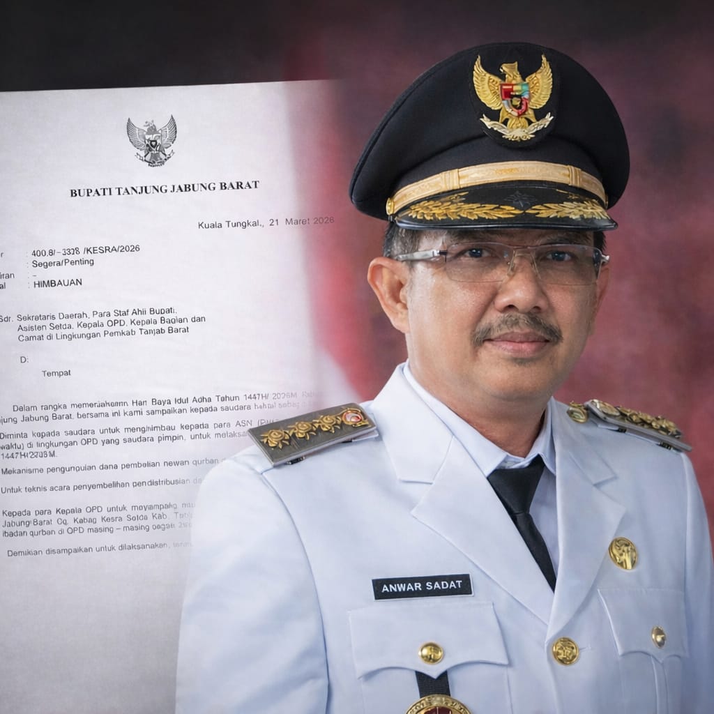 Himbauan Qurban Pemkab Tanjab Barat Disorot, Diduga Membebani ASN dan Tak Efisien