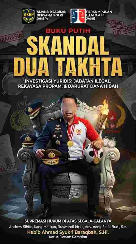 Skandal Jabatan Ganda KONI Provinsi Jambi Memasuki Babak Akhir Berbekal Surat Resmi Mabes Polri, L.I.M.B.A.H. dan AKBP Bersiap Eksekusi “Buku Putih” ke Trunojoyo