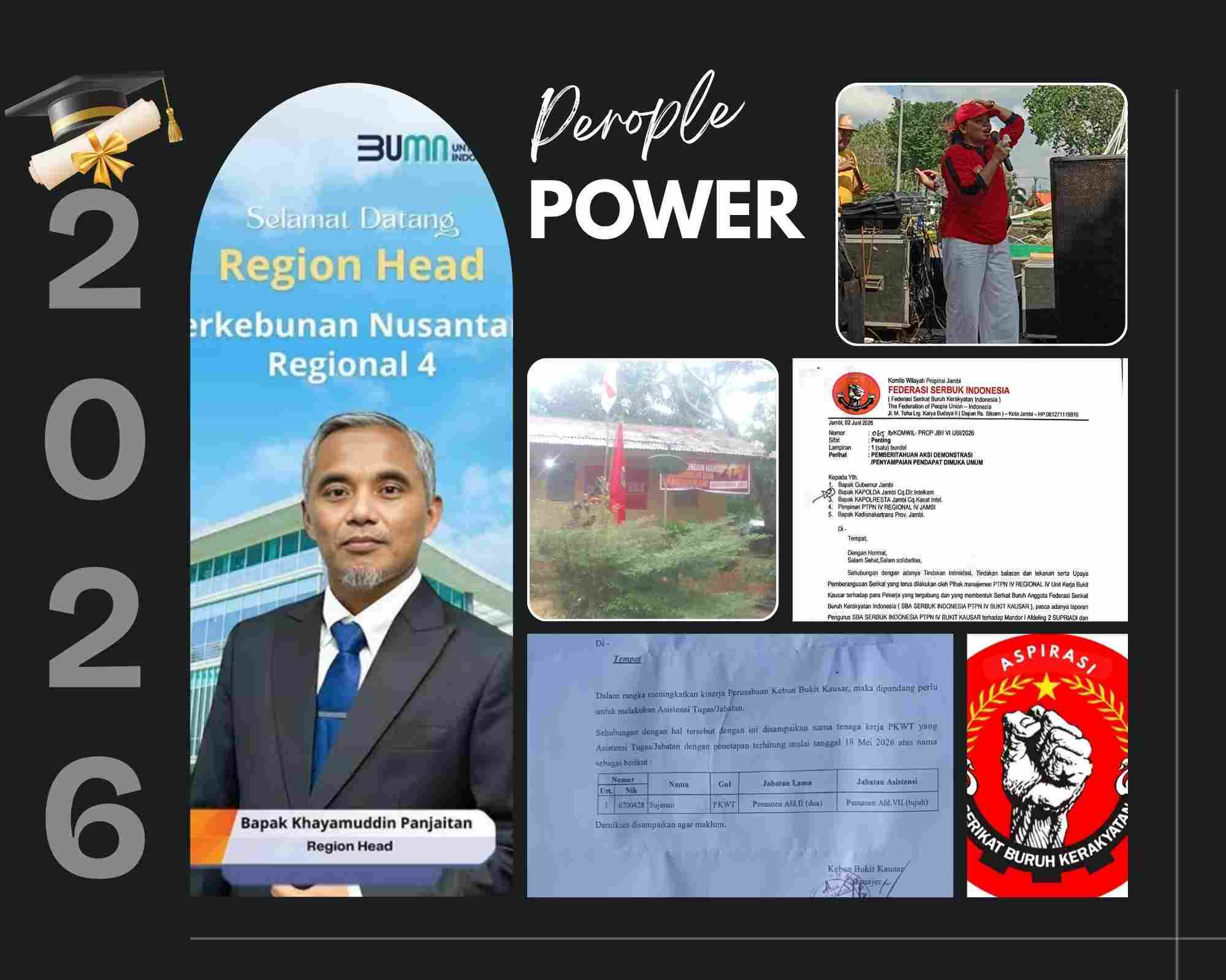 “ULTIMATUM KERAS! Siap Blokade Jl. Lingkar Barat 1, Masta Aritonang: Copot Pimpinan PTPN IV Jambi Atau Hadapi ‘People Power’ Kaum Buruh!”