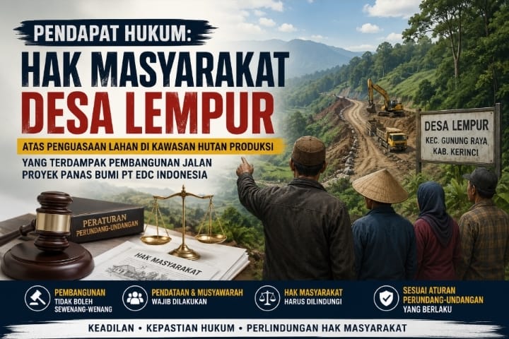 Kajian Akademis L.I.M.B.A.H.: Pembangunan Infrastruktur Geotermal Lempur Wajib Patuhi Kaidah Teknik Sipil dan Ekologi Konservasi
