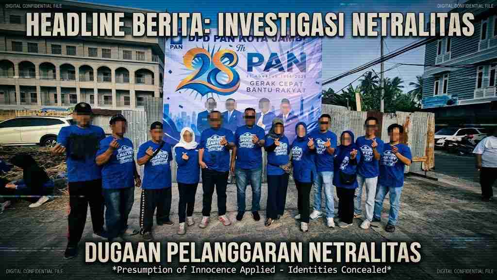 Heboh Foto Diduga Kabid BPPRD Jambi di Acara Partai: Kebetulan Pakai Baju Biru atau Sengaja?