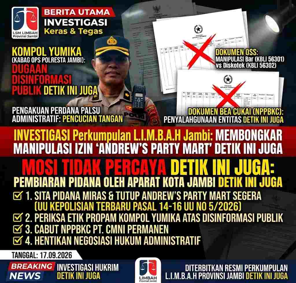 BUKTI PENGKHIANATAN APARAT: MAHASISWA DIPAKSA BUBAR, PESTA MIRAS ‘ANDREW’S PARTY MART’ DIBIARKAN. KAMI TANTANG KETEGASAN WALIKOTA DAN KAPOLRESTA!