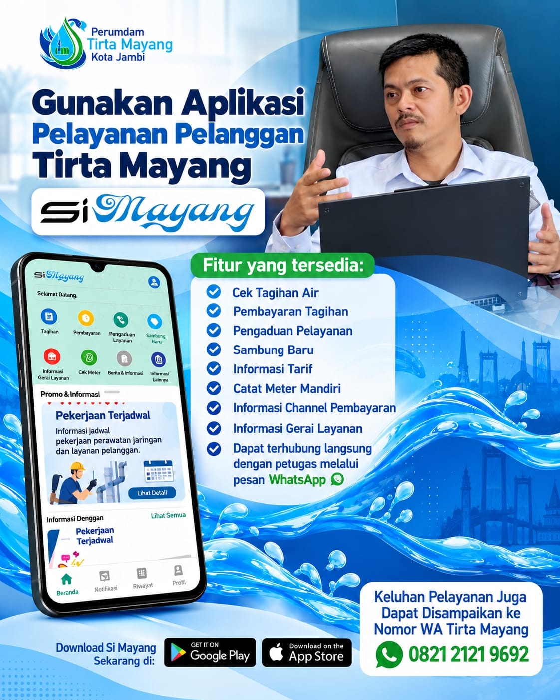 APLIKASI SI MAYANG, PELAYANAN DIGITAL UNTUK PELANGGAN